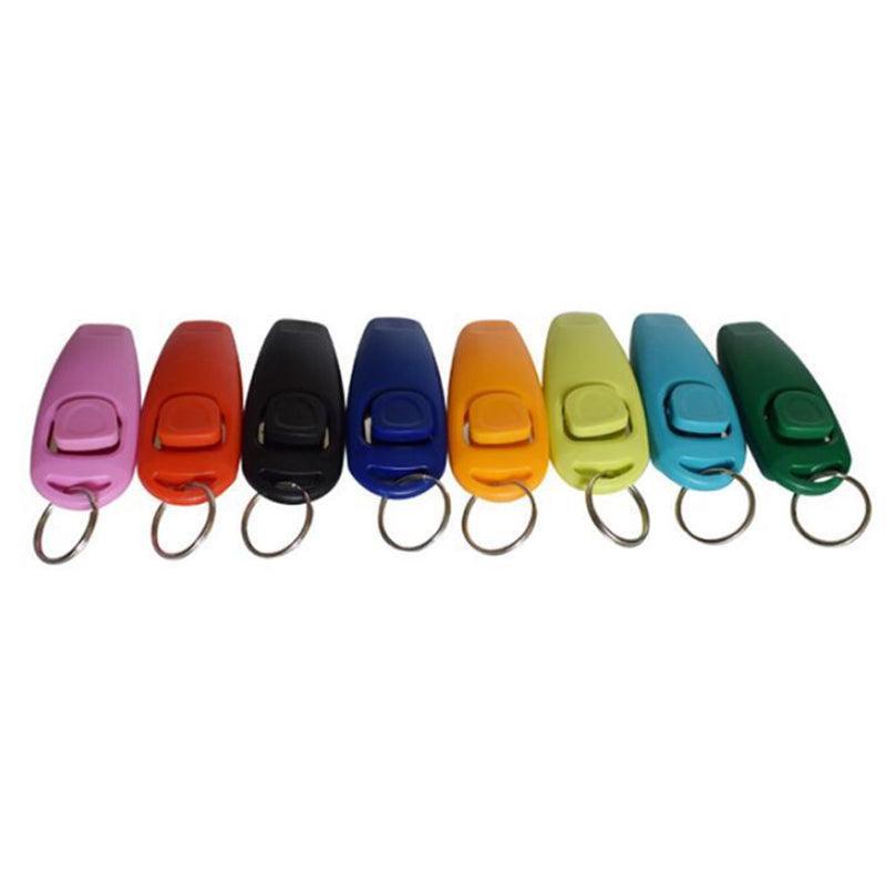 Dog Whistle and Clicker Set for Training Stop Barking Obedience Tool Combo - Sky Blue