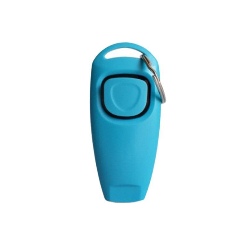 Dog Whistle and Clicker Set for Training Stop Barking Obedience Tool Combo - Sky Blue